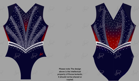 Edgbarrow Female Short Sleeve Competition  Leotard