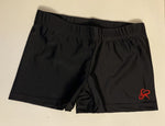 Red logo Black Lycra shorts